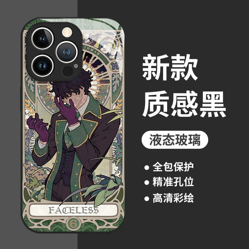 Lord of the Mysteries The Fool glass phone case slim profile view