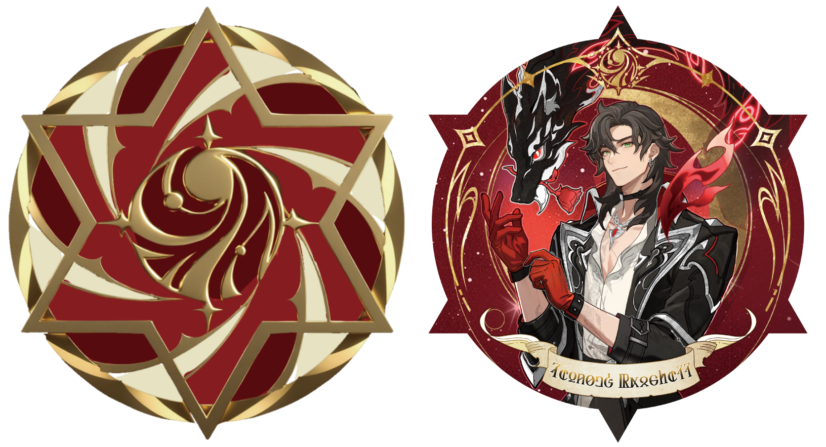 LOTM X Honor of Kings Collab Series Acrylic Photo Card Standee Badges