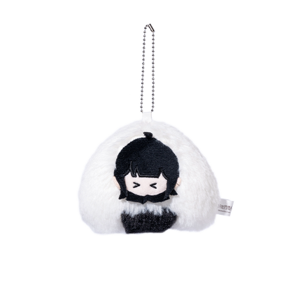 [Official] Link Click | Monochrome Onigiri Mini Plush Mascot (3.54 in) Qiao Ling