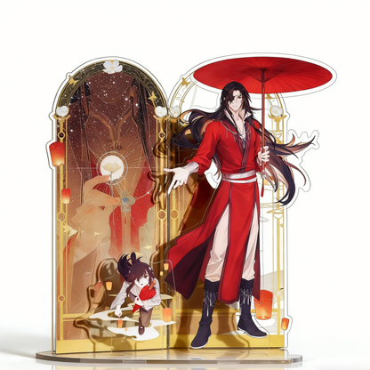 Official Heaven Official's Blessing (TGCF) acrylic stand. Premium collectible featuring dynamic liquid glitter design. 