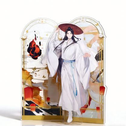 Official Heaven Official's Blessing (TGCF) acrylic stand. Premium collectible featuring dynamic liquid glitter design. 