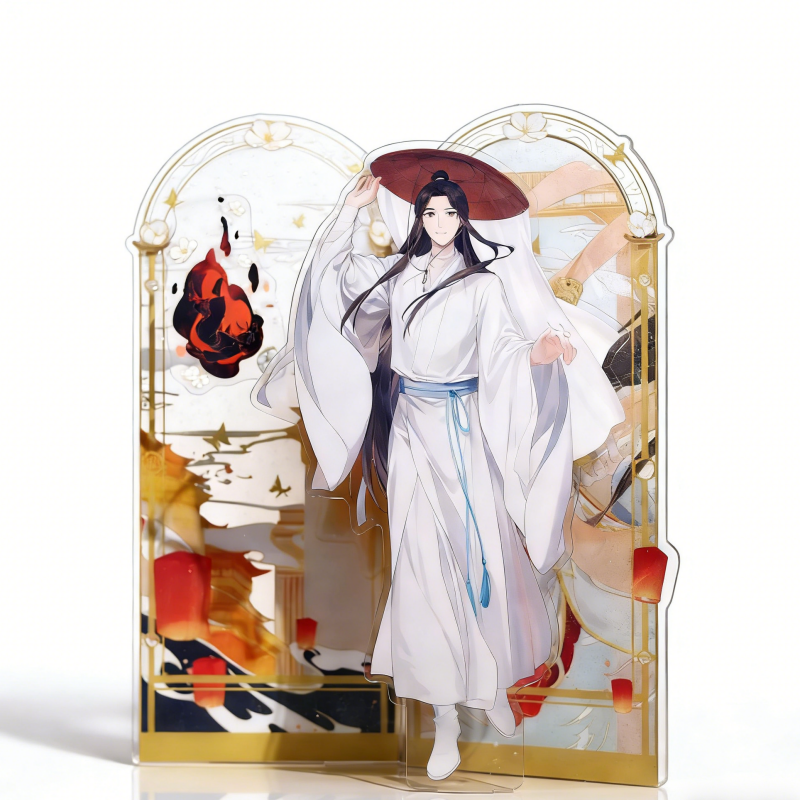 Official Heaven Official's Blessing (TGCF) acrylic stand. Premium collectible featuring dynamic liquid glitter design. 