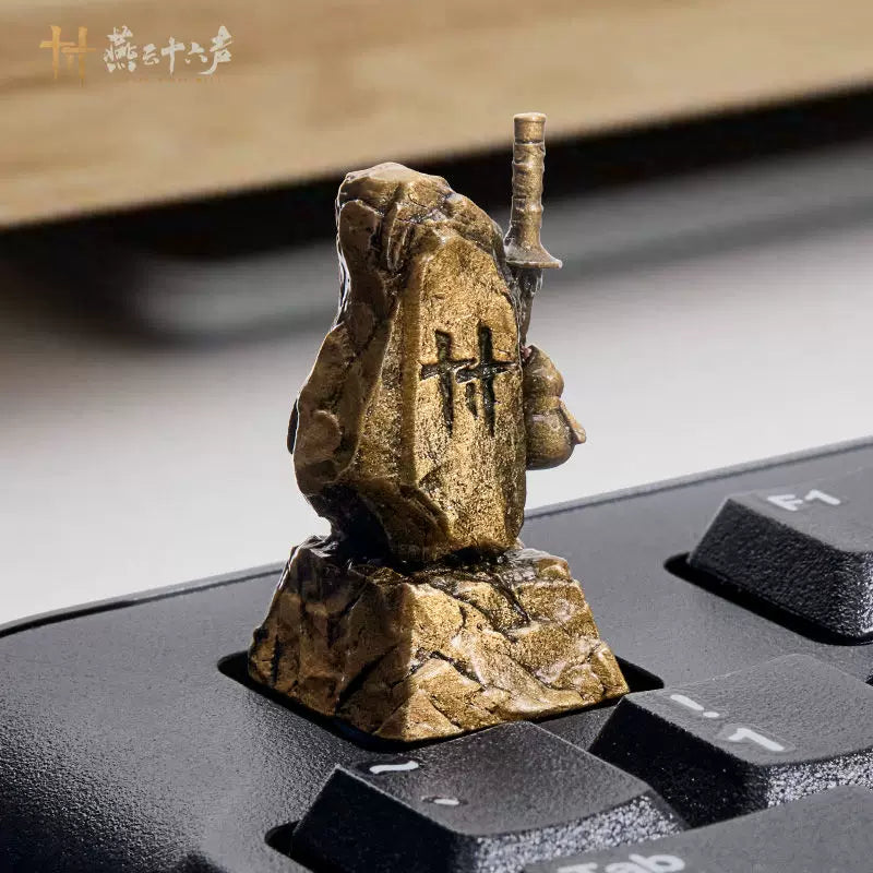 Where Winds Meet | Antique Metal Finish Boundary Marker Keycap