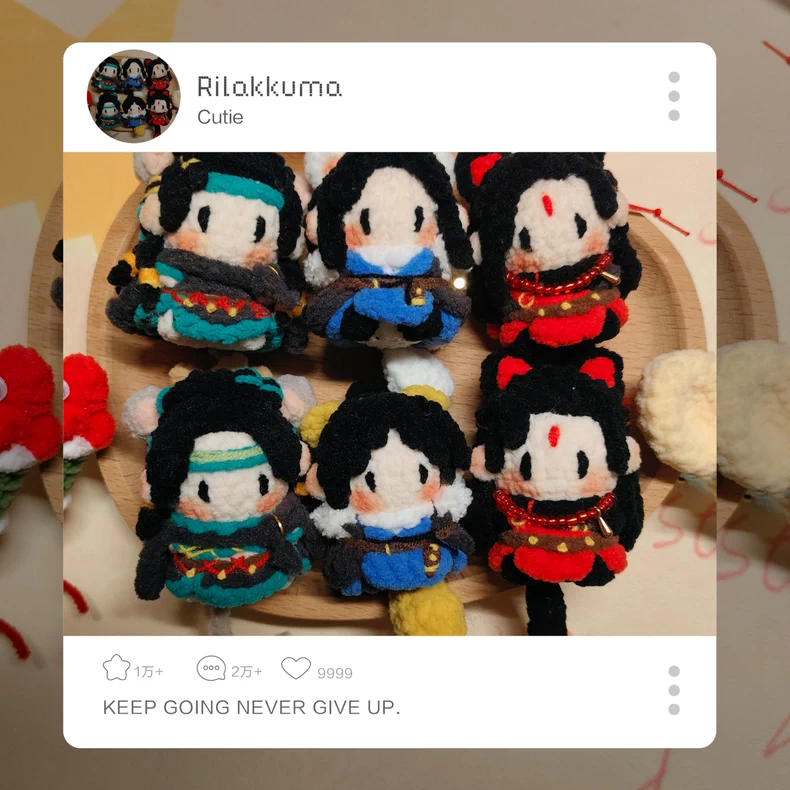 Where Winds Meet | Hand-Crocheted Wuxia Sect Mini Figures (1.97 in)