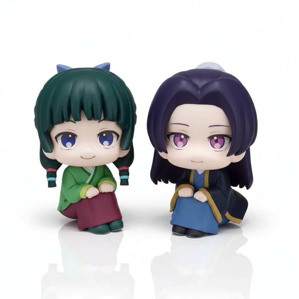 Fan-made The Apothecary Diaries Maomao and Jinshi sitting figure pair
