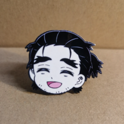 Demon Slayer | Magnetic Refrigerator Stickers & Pin Badges 12Pcs