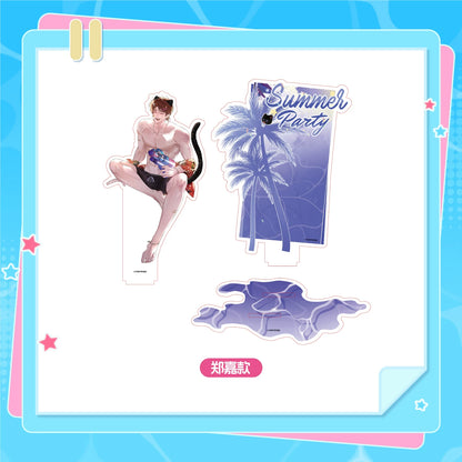 Zheng Jia Summer acrylic stand character background and pool base pieces