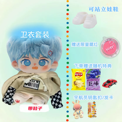 I Can Do It cotton doll in hoodie outfit with white shoes