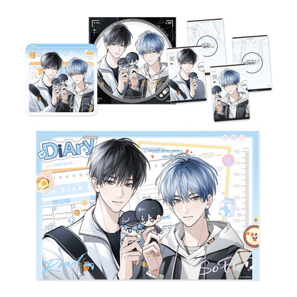Limited Business shikishi badges and character cards collection
