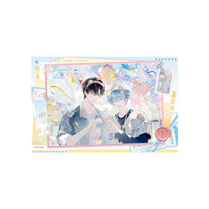 Never-Closing Park borderless shikishi with wax-seal design
