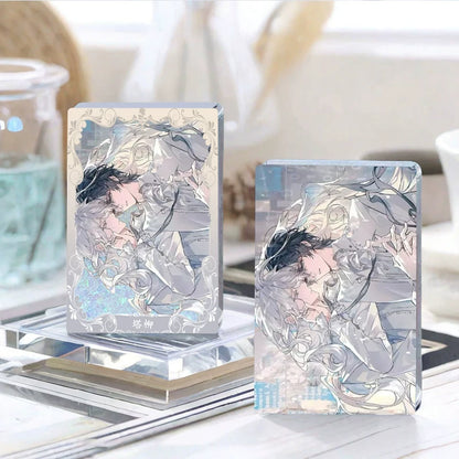 Small and large quicksand acrylic block size comparison