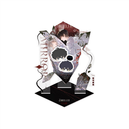 Shattered Mirror Kiss layered acrylic stand