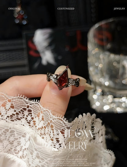 Love and Deepspace | Sylus Inspired Ring  Zircon Silver 925