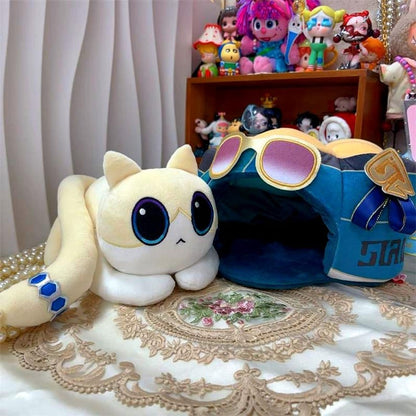 Honkai Stair Rail | Aventurine Handmade cat cake Plushie Toy(25cm)