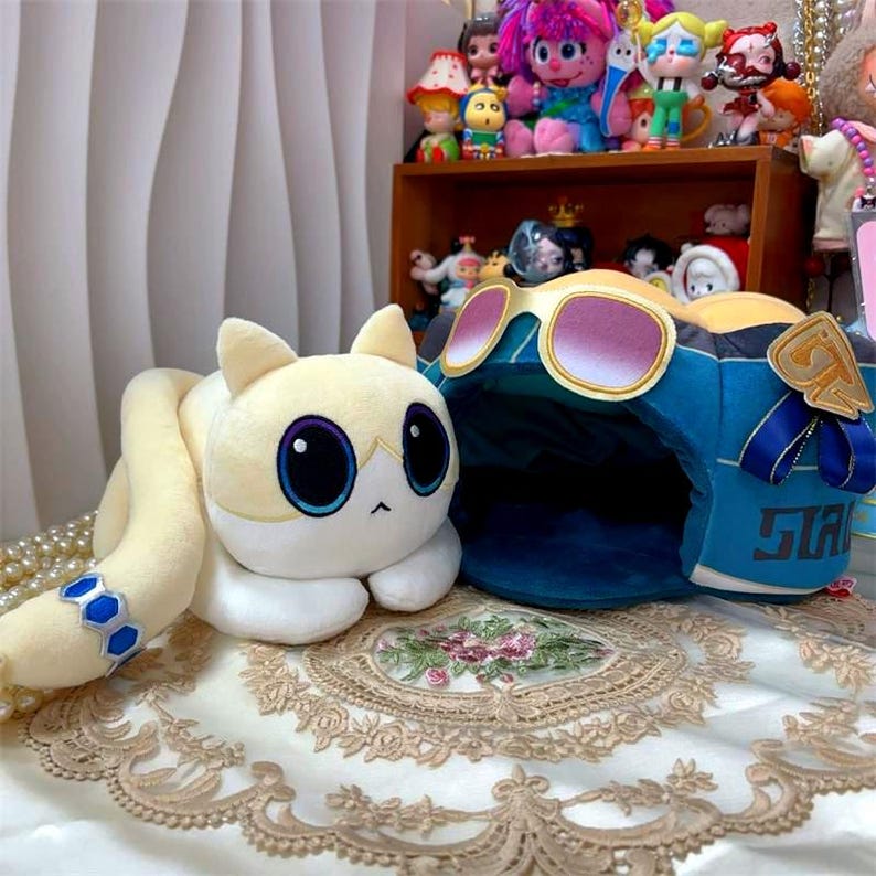 Honkai Stair Rail | Aventurine Handmade cat cake Plushie Toy(25cm)