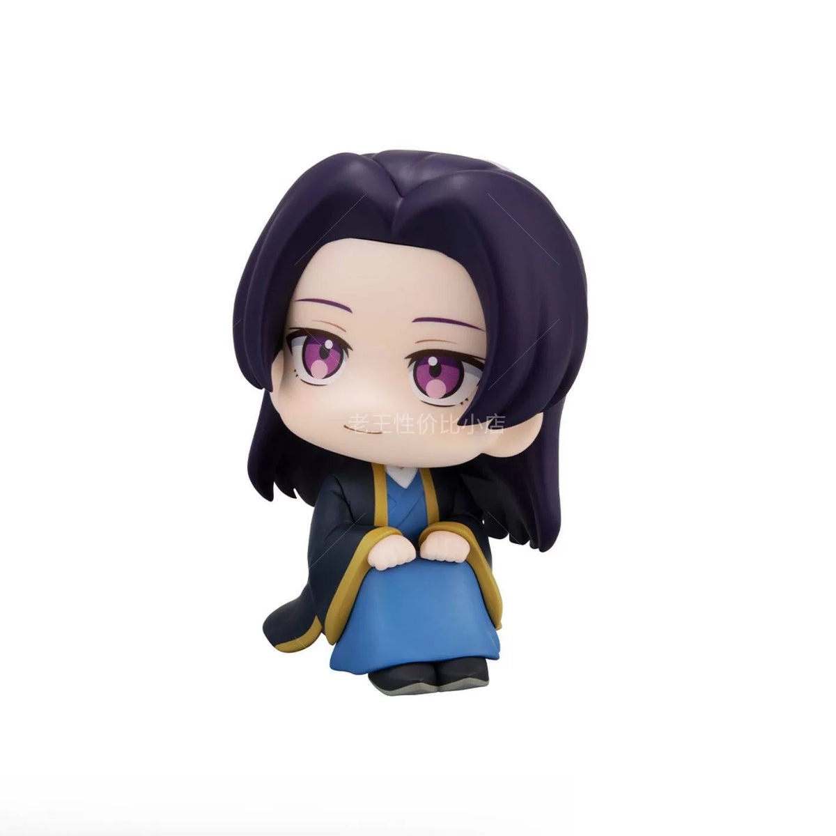 Jinshi 3.9-inch sitting chibi figure three-quarter view