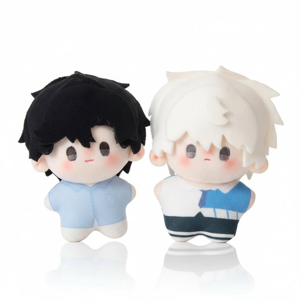 Fan-made Link Click Cheng Xiaoshi and Lu Guang 3.9-inch cotton dolls