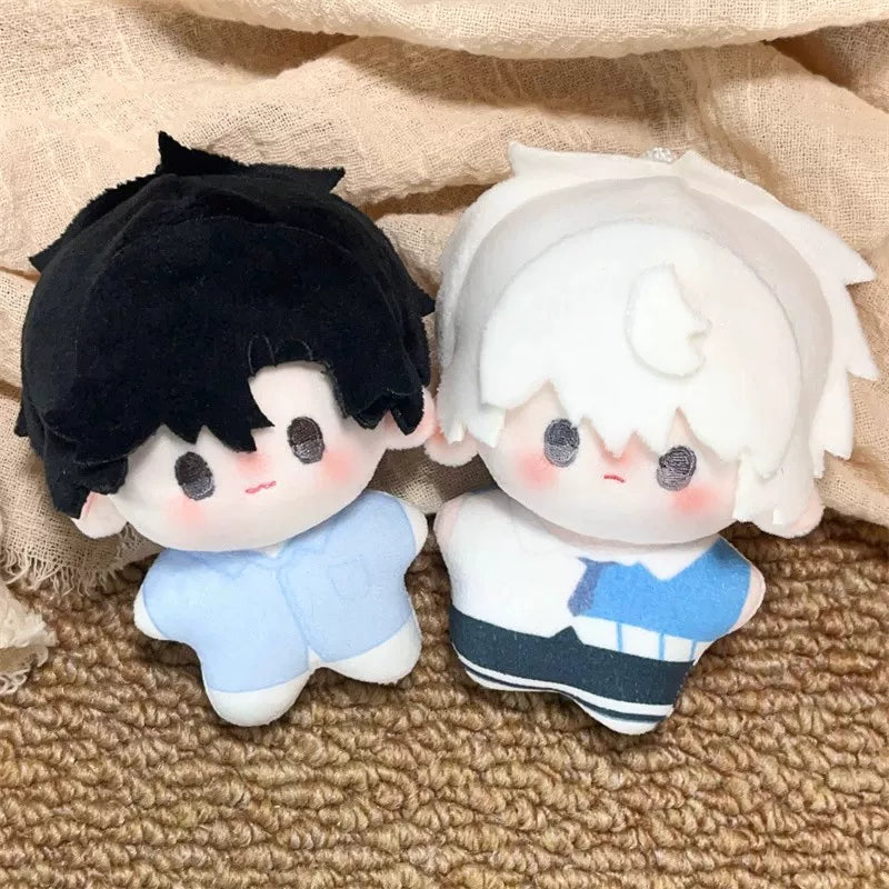 Cheng Xiaoshi and Lu Guang chibi cotton dolls displayed together