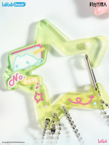 Link Click Dream Out acrylic carabiner charm set lineup