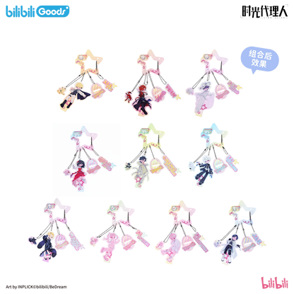 Dream Out acrylic carabiner charm set components and assembly