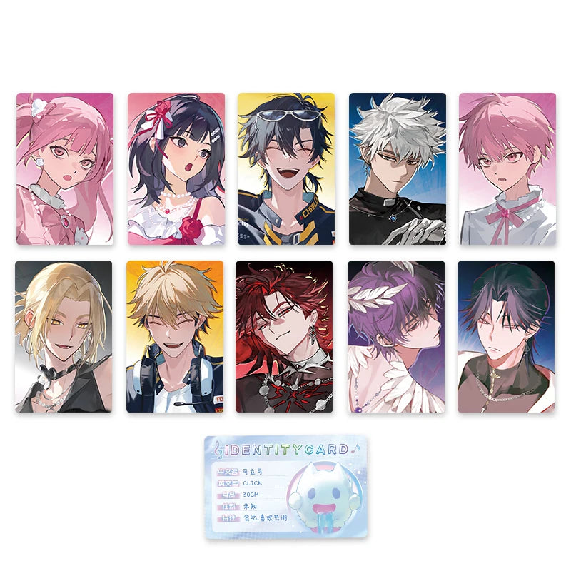 Eleven Link Click character portrait promo cards