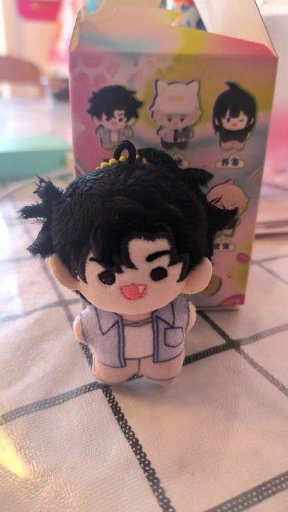 Link Click pocket plush magnetic back and colored ball chain