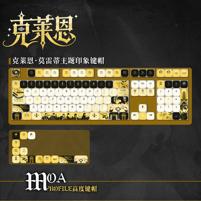 Klein Moretti themed MOA keycap layout with novelty keys