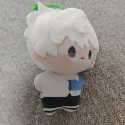 Lu Guang cotton doll side view showing layered white fabric hair