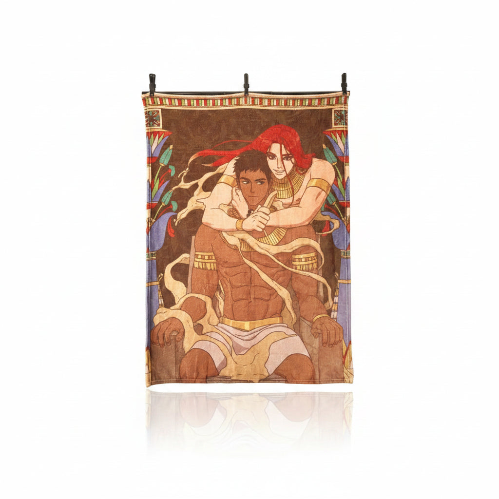 Official ENNEAD Horus and Seth full-color bath towel