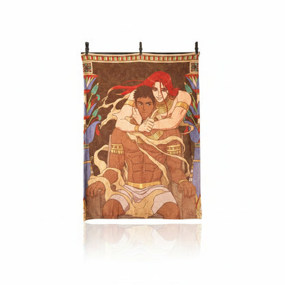 Official ENNEAD Horus and Seth full-color bath towel