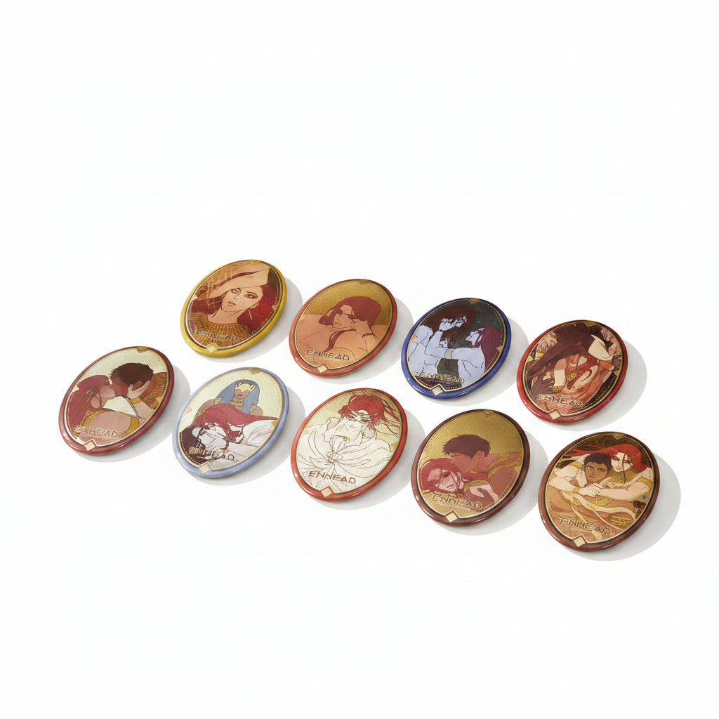 Official ENNEAD oval badge blind box artwork lineup