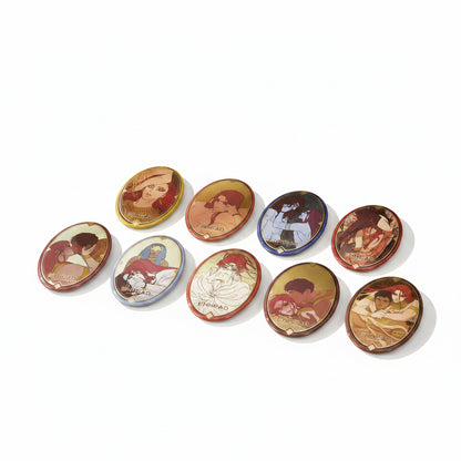 Official ENNEAD oval badge blind box artwork lineup