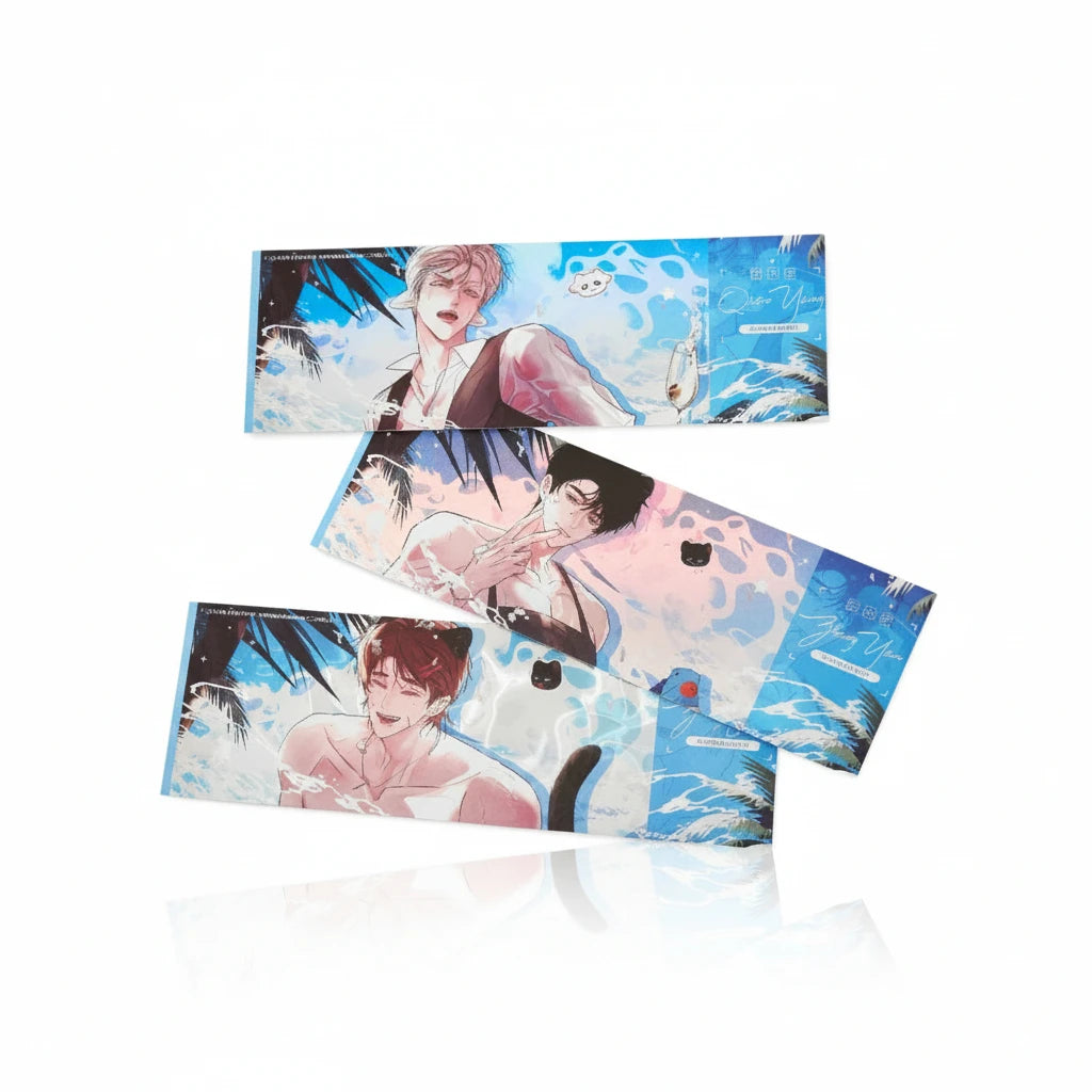 Official I Became a First-Class Guide Summer holographic ticket three-piece set