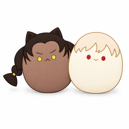 Official See You, My King Hug Series Zhang Li and Mohemisi plush pillow pair