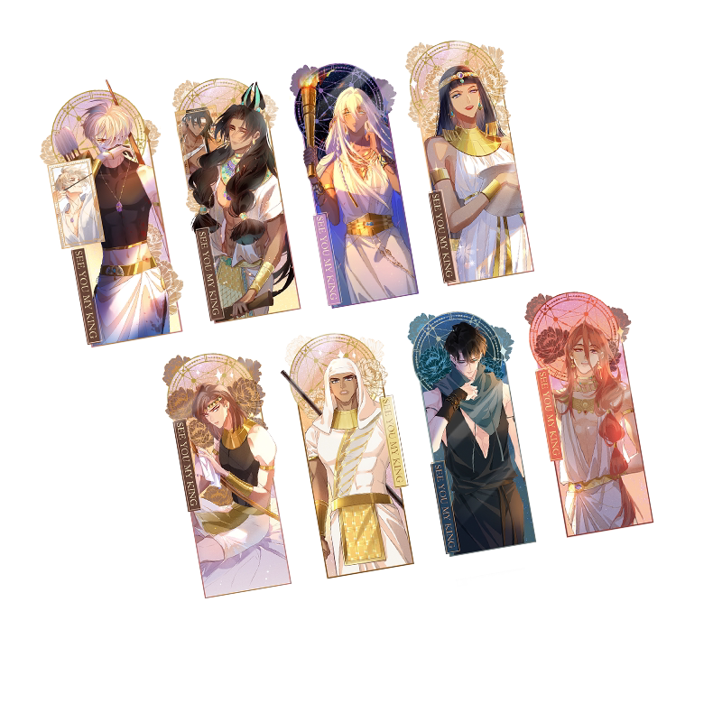 Official See You, My King Reunion 520 eight-piece PET bookmark set