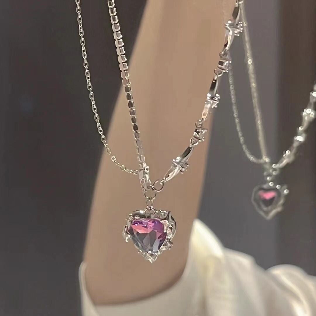 Love and Deepspace | Rafayel Gradient Heart Necklace