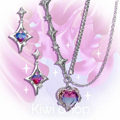 Love and Deepspace | Rafayel Gradient Heart Necklace