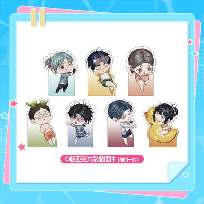 Special Civil Servant stained-glass-style acrylic stand design chart