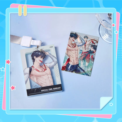 Special Civil Servant character ID card holder and lanyard display