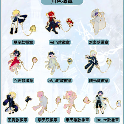 Xia Fei connected character badge design